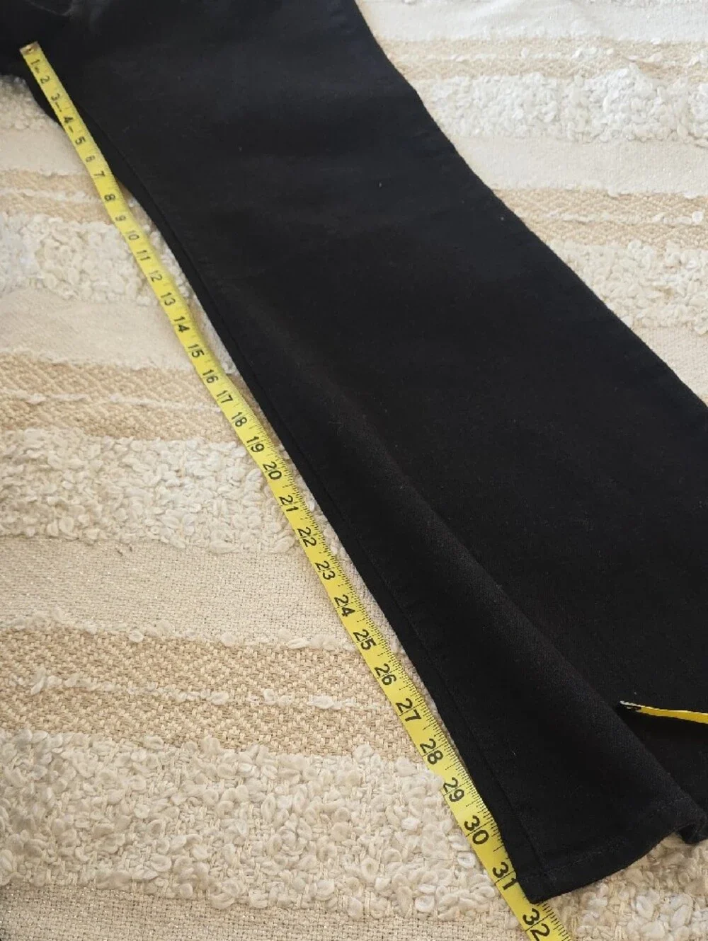 J. Crew Black Rinse Vintage Flare Wide-Leg Jeans Stretch Size 29